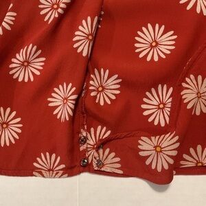 Madewell Red Floral Top
